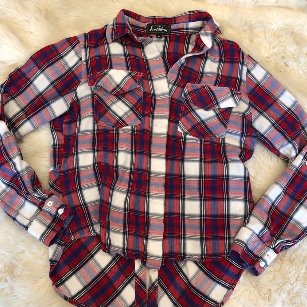 Sam Edelman Plaid Button down
